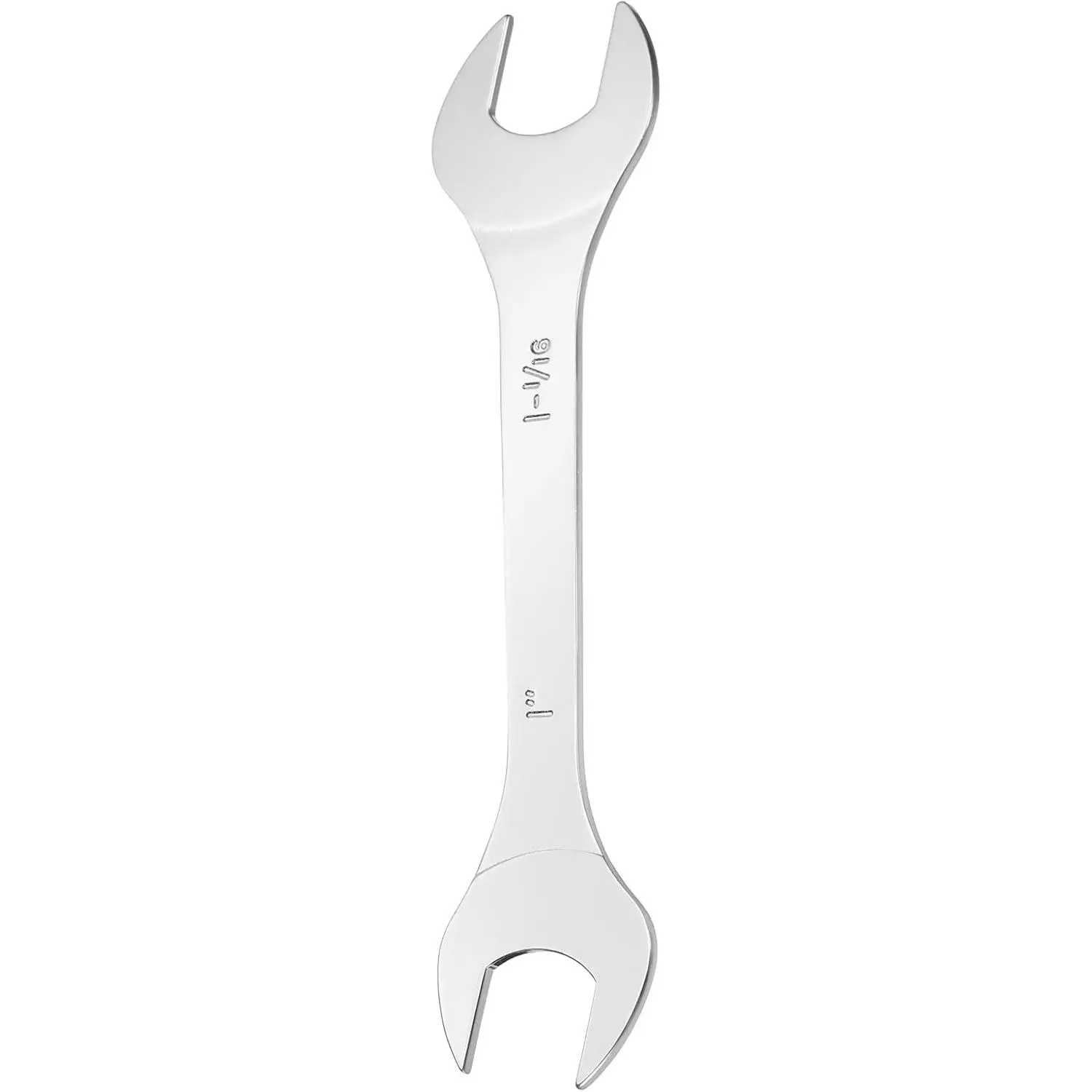 HARFINGTON Chrome Plated Ultra-Slim Dual-End SAE Wrench, 1x1 1/16 in 15-Degree Offset, 8.7 in Tool for Tight Spaces, Automotive Repair