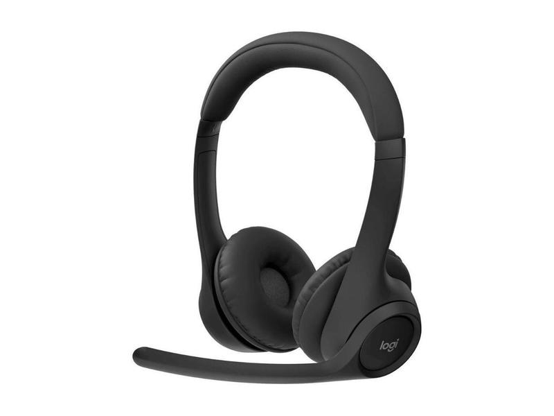 Logitech Zone 300 Wireless Bluetooth Headset With Noise-Canceling Microphone, Compatible with Windows, Mac, Chrome, Linux, iOS, iPadOS, Android - Black