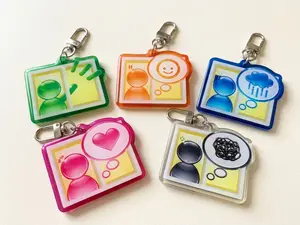 Tomodachi Life Frutiger Aero Acrylic  Keychain Retro Tech