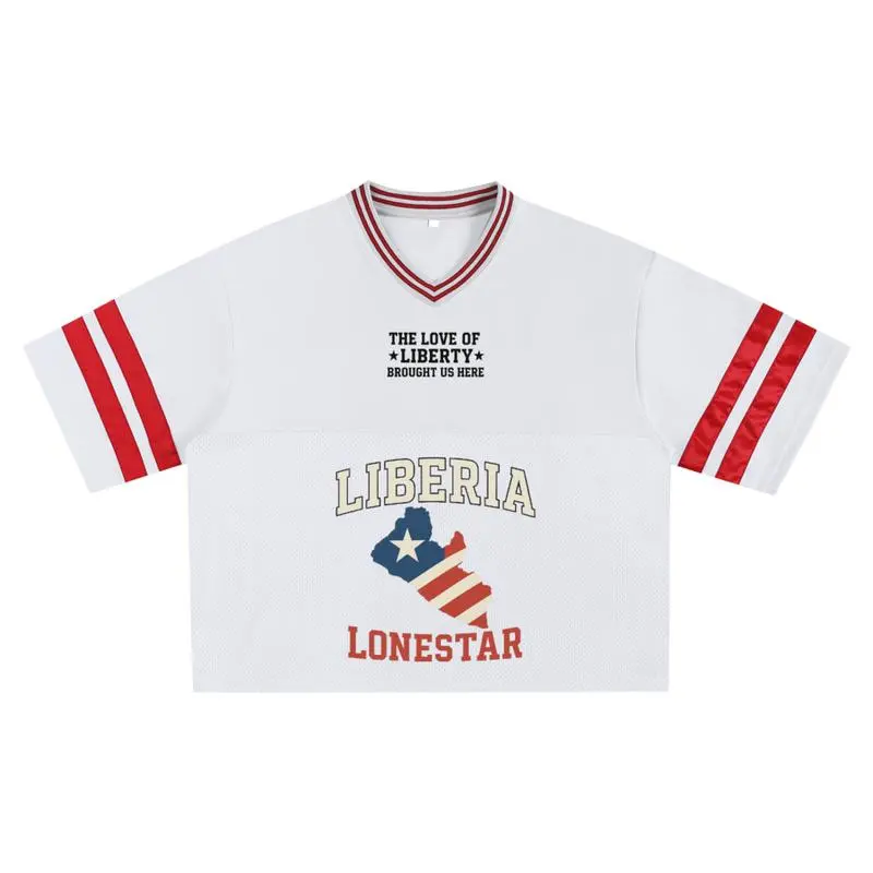 Liberia Independence Jersey 1847, African Heritage Football Shirt, Liberia Flag Sports Jersey, Unisex Cultural Apparel Gift