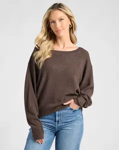 Wanderer Waffle One Shoulder Sweater