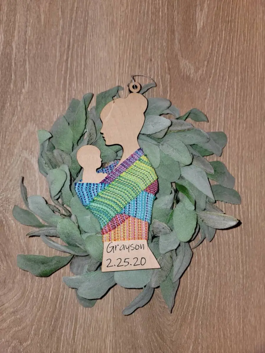 Wrap scrap ornament large