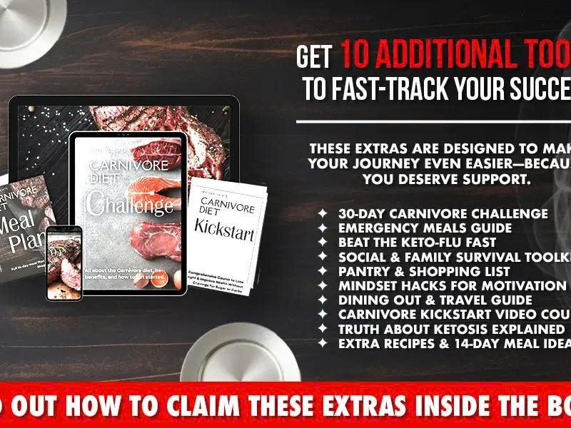 Carnivore Diet Cookbook – Simple Meat Recipes, Meal Prep Ideas & 120-Day Plan
