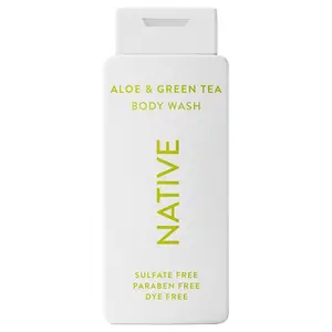 Body Wash Contains Naturally Derived Ingredients | For Women & Men, Dye Free Leaving Skin Soft and Hydrating |Aloe & Green Tea 18 oz