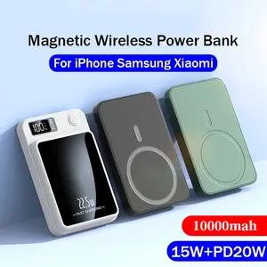 10000mAh digital display mobile phone power bank super magnetic wireless PD22.5W super fast charging, suitable for iPhone15/14/13/12/pro/max/mini