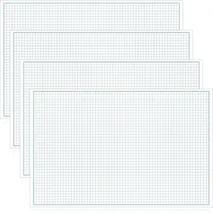 4 Pack 11 x 17 Inch Engineering Graph Paper 1/4 Inch Grid Blueprint Drafting Paper Easy to Tear 50 Sheets/pad for Architect Designers Programmers