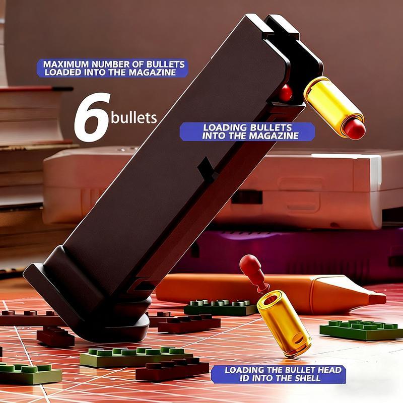 Tactical DIY Building Block Handle Set - Multiplayer Strategy Collaborative Toy Shooting Game for Outdoor Team Activities & Festival Gift Essential