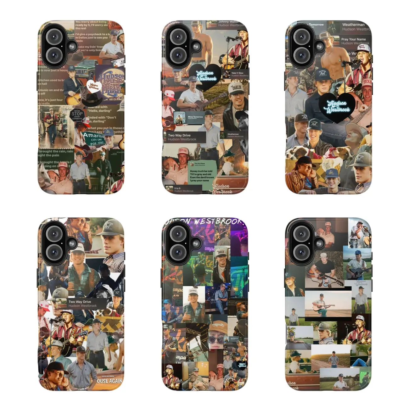 Hudson Westbrook Phone Case Texas Forever Tour, Southern Lights Tour – Country, Southern Rock, Americana Case Cover for iPhone17 ProMax /16/15/14/13/12/11 Plus for Samsung phones,