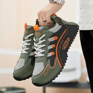 Breathable and Comfortable Running Shoes for Men, Non-Slip Sole, Perfect for Outdoor Activities Closed Boy Training Footwear Sneaker Trainer Runner Athletic