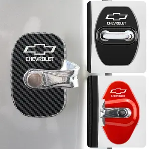 4 PCS/Set Stainless Steel Car Covers Door Lock Protecting Cover For Chevrolet Colorado Cruze Spark Captiva Malibu Trax Camaro