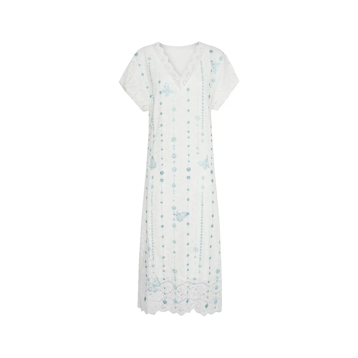 TCH - White Dress Butterfly Hot Diamond Female