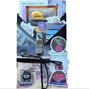 Gothic Scrapbook Style Blind Date with a Book - Deluxe Edition Vintage with annotation supplies, unique Romance Books