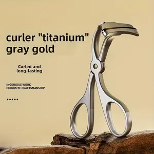 High-End Full Metal Lash Curler, Long-Lasting Eyelash Setter, Sunflower Design, Beginner-Friendly, Won't Pinch Upper Lid