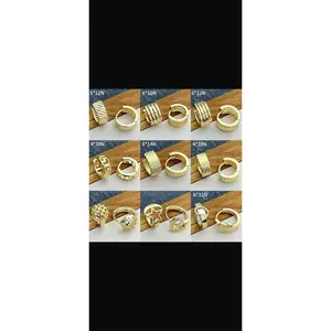 1 DOZEN 14K GOLD PLATED HUGGIES EARINGS