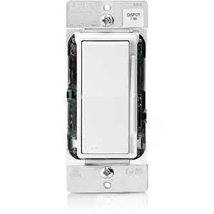 Decora Slide Ceiling Fan Wall Switch, Quiet 3-Speed Fan Control, 1.5 Amps, DSF01-10, White with Ivory and Light Almond Faceplates