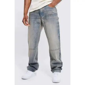 RELAXED RIGID CARPENTER DETAIL JEANS