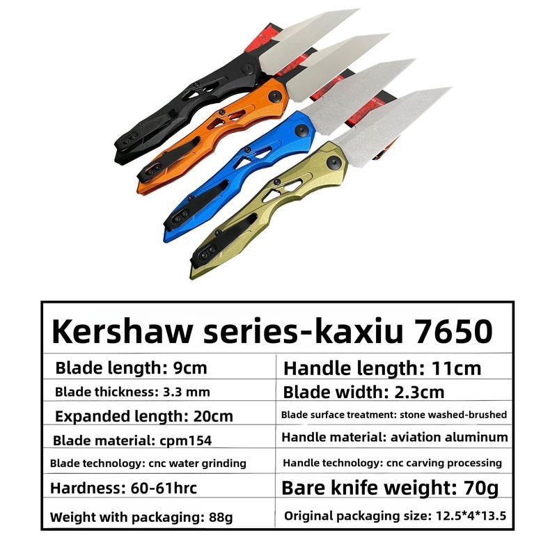 New Folding Knife 7650 Outdoor Folding Knife EDC Camping Survival Knife Aviation Aluminum