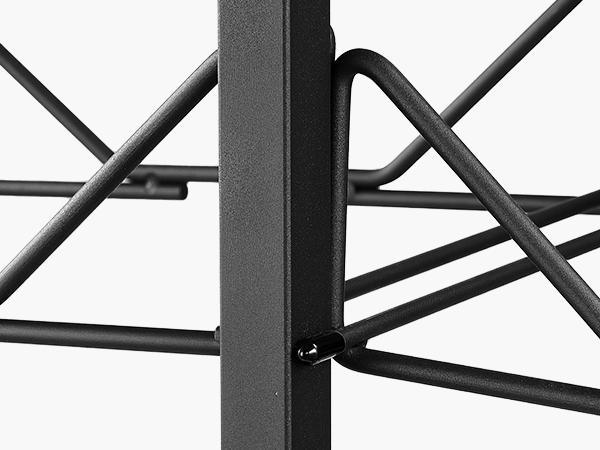 【Summerfinds】VEVOR Water Jug Holder3 Tiers Double Rows 3 and 5 Gallon Water Bottle Holder for 6 BottlesHeavy Duty Jug Rack Organizer with Casters and HandlesFoldable for KitchenOfficeLiving RoomBlack