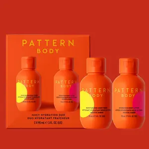 PATTERN Beauty Juicy Hydration Duo | Body Wash & Lotion Set with Shea Butter & Jojoba Oil, Midnite Amber