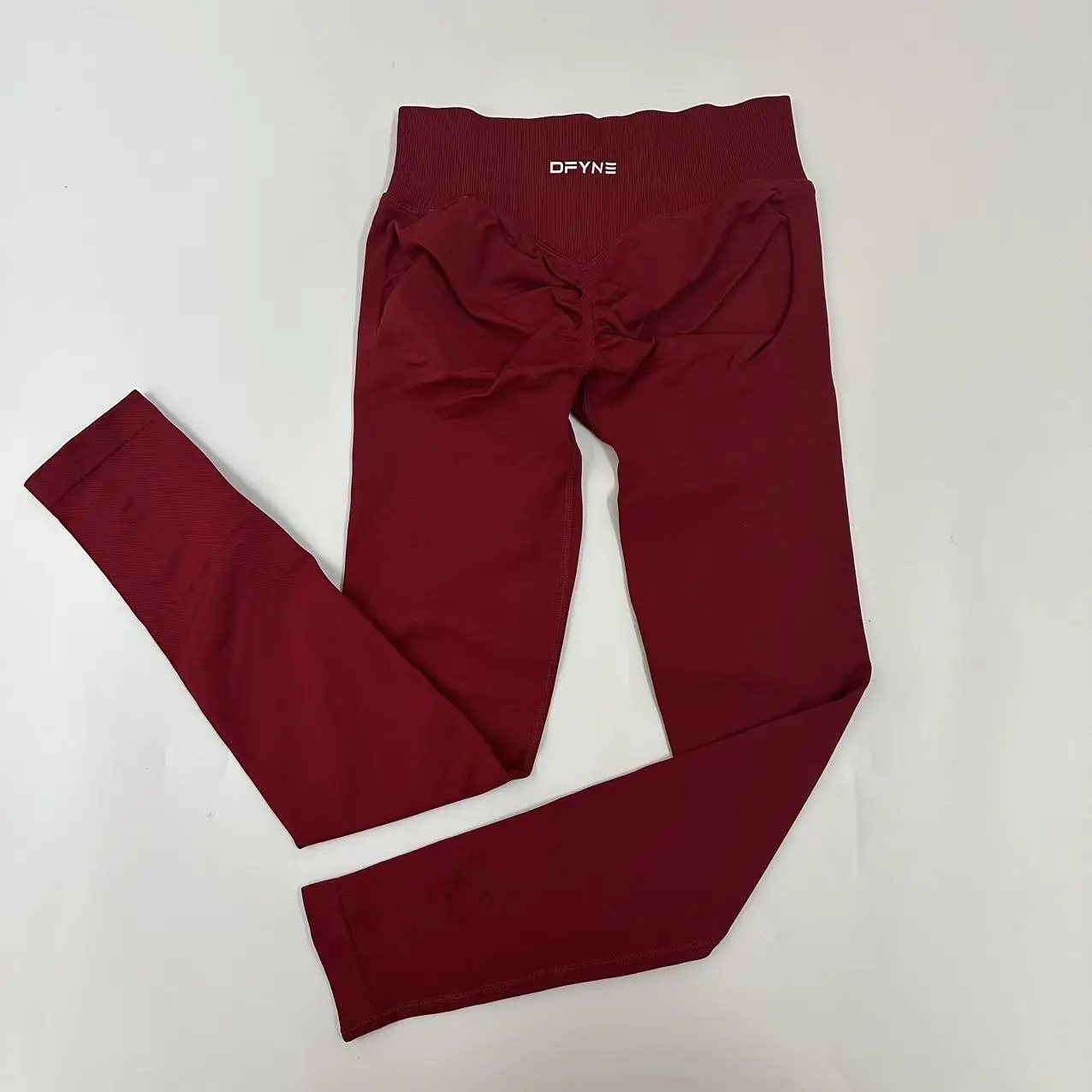 DFYNE Leggings Women Low Ribbed Band Scrunch Bum Seamless Yoga Pants Gym Leggings Fitness Sweat Wicking Stretch Workout Tights DFYNE Leggings Women Low Ribbed Band Scrunch Bum Seamless Yoga Pants Gym Leggings Fitness Sweat Wicking Stretch Workout Tights