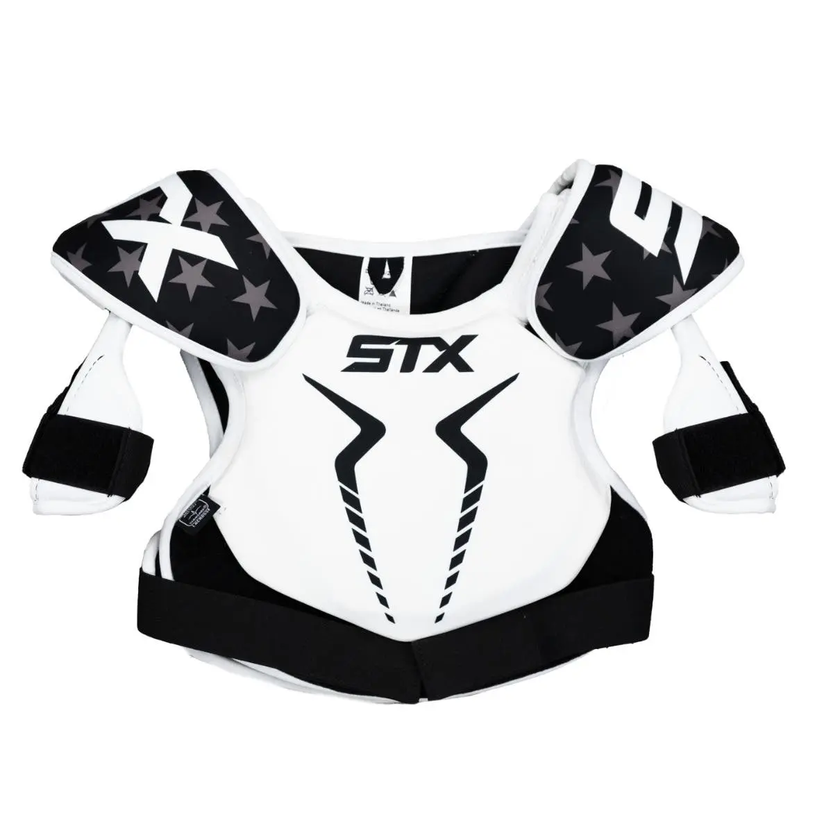 STX Stallion 75 Shoulder Pads, Certified for USA Lacrosse, Ideal for American Football & Ball Sports, Upper Body, Youth, Adjustable Strap, Impact Safe, Wrap-Around