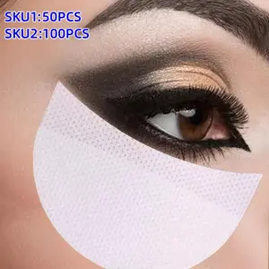 50/100 Pcs Disposable Lightweight Eyeliner Shield Stickers, Cosmetic Makeup Isolation Strips, Eye Makeup Protection Pads, Eyelash Extension Shields, Cosmetics Makeup Tools