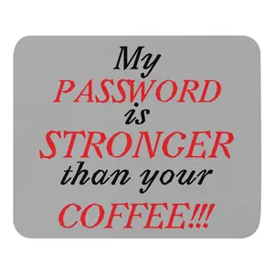 Password Protection Mouse Pad – Funny Cybersecurity Desk Mat for Hackers