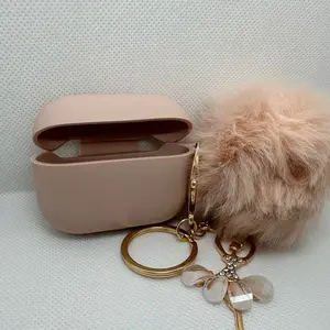Beige Ballerina key chain AirPods Case Protection Cover
