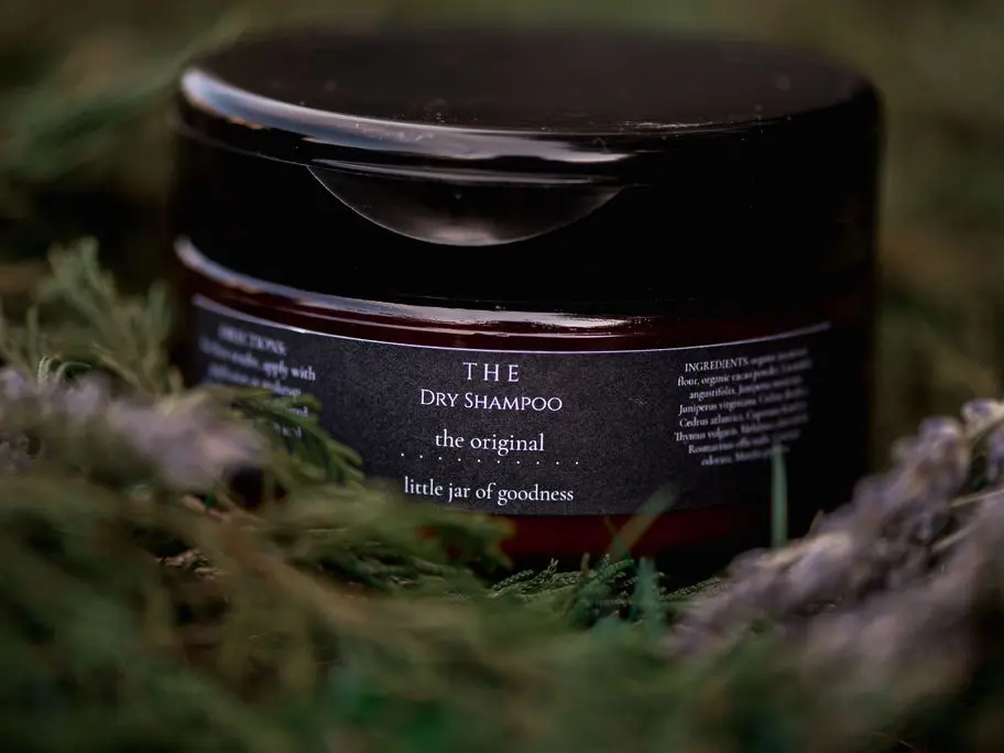 Little Jar of Goodness - THE Dry Shampoo Company - The Original Full Size Non-Aerosol Dry Shampoo Powder/Organic/Vegan/Oil Control/Volumizing/ Texturizing/Therapeutic Grade Essential Oils/Scented/Scalp Health/Anti-Dandruff/Antibacterial