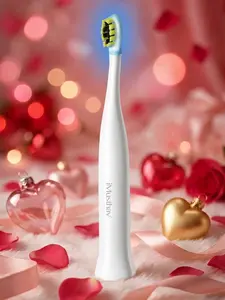 iMusthav SonicBlu Electric Toothbrush for Home Use – Sonic Toothbrush with Blue LED to Activate Whitening Toothpaste (Included)– Gentle Bristles, Smart Timer & Whitening Boost Technology