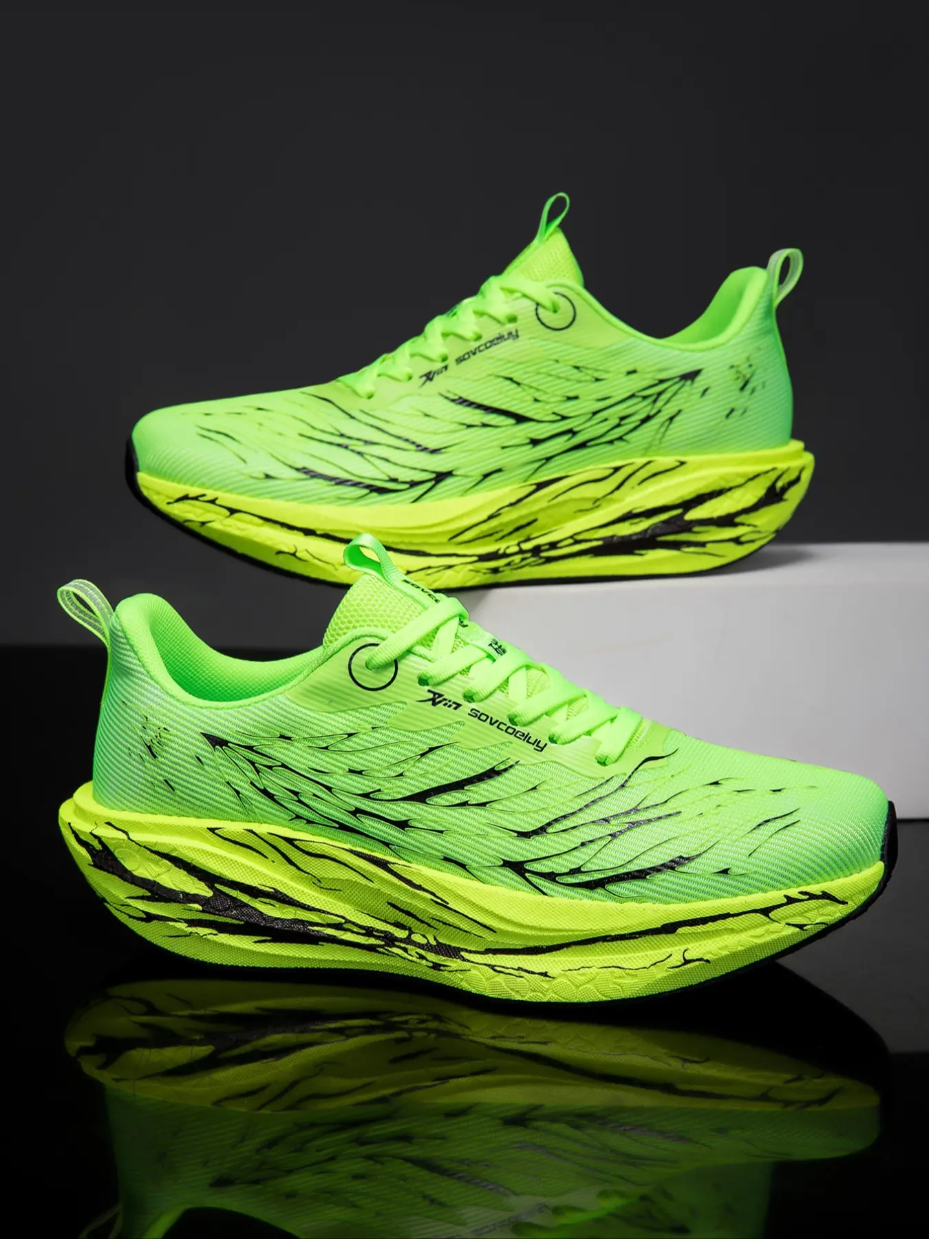 Men's Fashion Comfortable Casual Sporty Running Shoes, Lightweight Low-Top Walking Sneakers, Outdoor Fishing Park Exercise, Anti-Slip Sole, Running Sports Footwear
