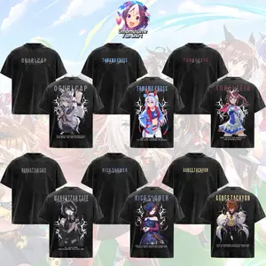 [Uma Musume Fan Shirt] Collection Derby Darkside Umamusume Vintage Comfort Colors Oversized T-shirt Anime Graphic Hot Premium Tee for fans Y2K Cotton Short-sleeve soft Casual T-Shirt Heavyweight Crewneck Menswear Streetwear Clothes