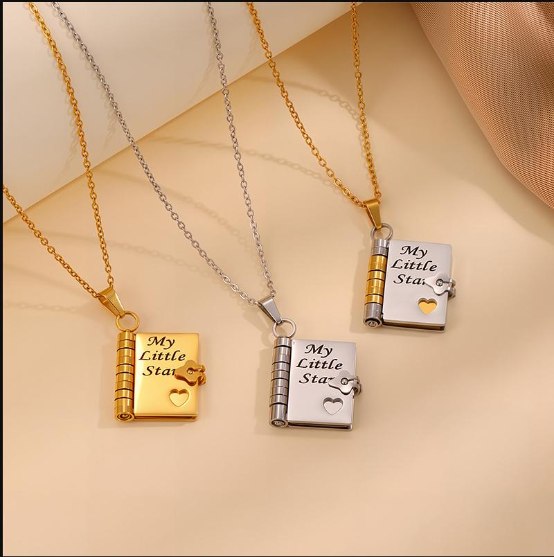 Book Necklace For Mom Mother's Day,Birthday,Memorial Gifts Love Jewelry A Letter for Mom,Mother's Day Gift,Best Gift for Mom,Gift for Mother's Day