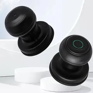 Smart Fingerprint Door Lock, Door Knob with APP Smart Lock for Bedroom Door, Keyless Entry, Type-C Port Emergency Charging, Biometric Lock for Room, Garage, Office, Apartment