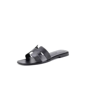 Pre-owned Hermes Women's Oran Sandals Leather by Rebag