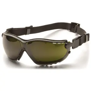 Pyramex V2G Safety Glasses/Goggles Black Frame Shade 5 Lens