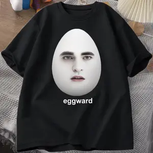 Twilight Eggward Meme T-Shirts Men Edward Cullen Parody Humor Graphic T Shirt Casual Cotton Short Sleeve Printed Tshirt Tops good graphic tees