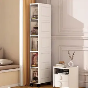 Transparent Brown Multifunctional Lid-type Storage Box - A transparent brown storage box suitable for various scenarios such as kitchens, bedrooms, and living rooms, making it easy to organize and categorize items like books and cosmetics.