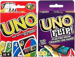 Mattel Uno Original and Uno Flip Card Games, Combo Pack of 2