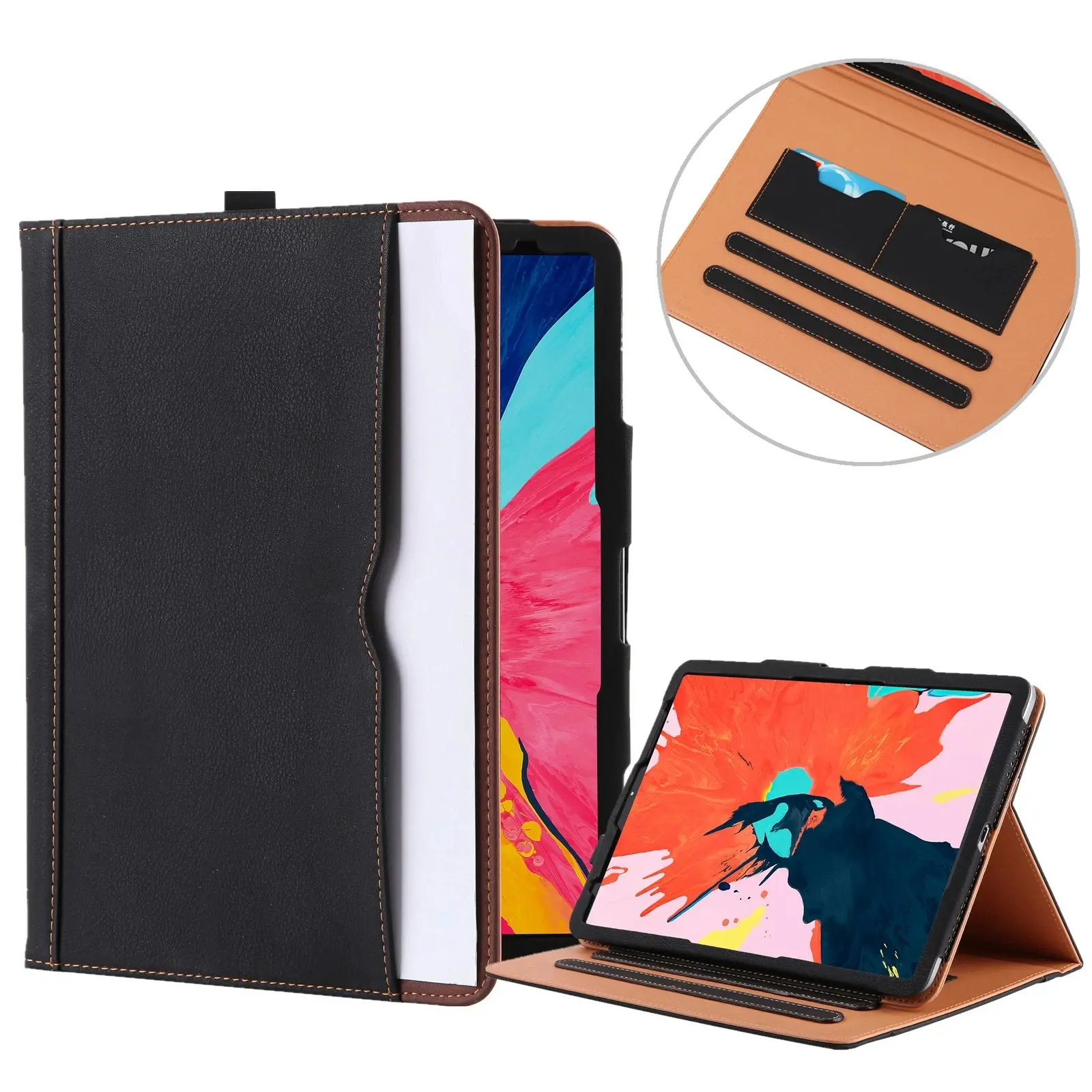 Apple iPad Air 2nd Generation Soft Leather Case Smart Cover Sleep Wake US