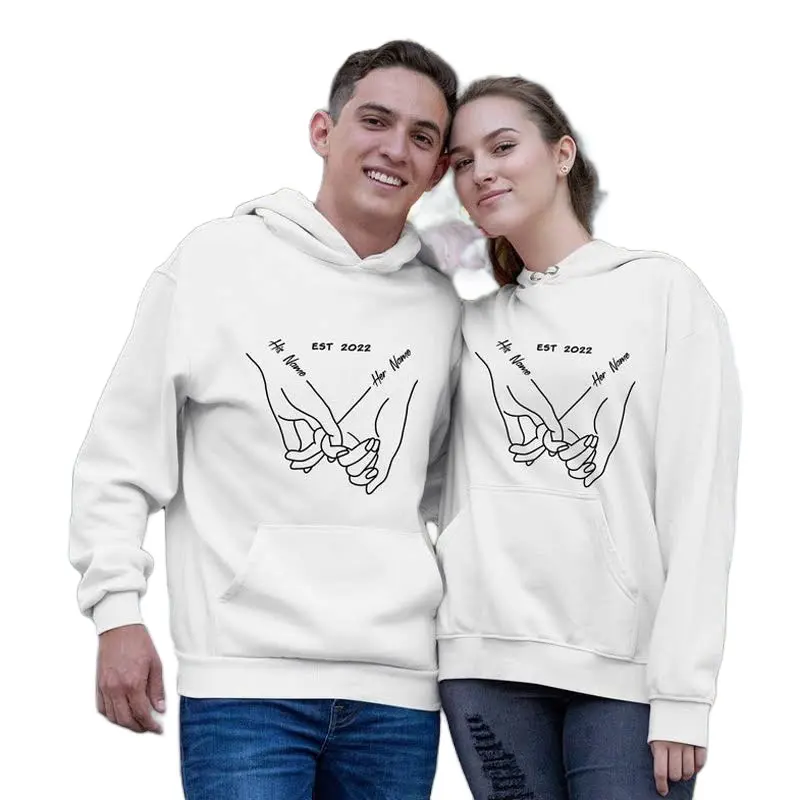 Custom couple hoodies for Valentine’s Day