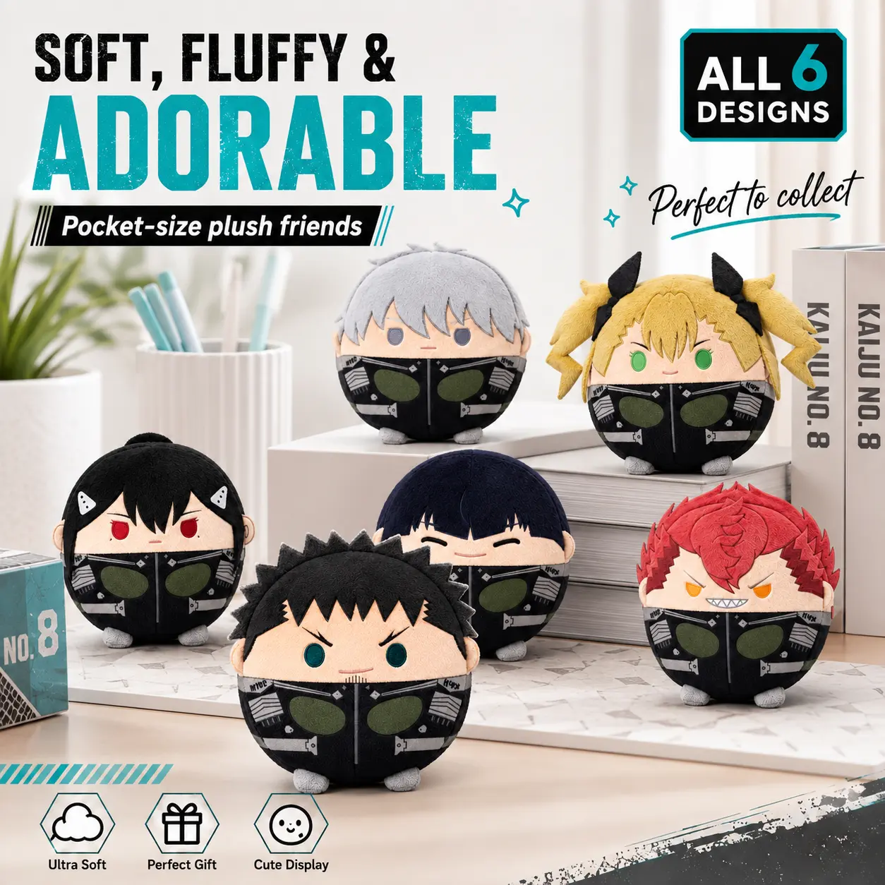 Kaiju No. 8 Roly-Poly Plush Collection Blind Box (6 Designs)
