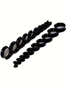 20pcs Thin Silicone Ear Tunnel Gauges, 6-25mm Clear Double Flare Soft Flexible Earrings, Piercing Stretcher Kit, Ear Stretching Accessories, Ear Gauge Tunnels, Body Piercing Kit