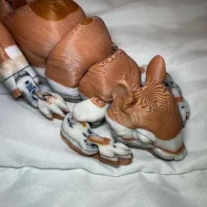 3d printed flexi infill flushed squirrel