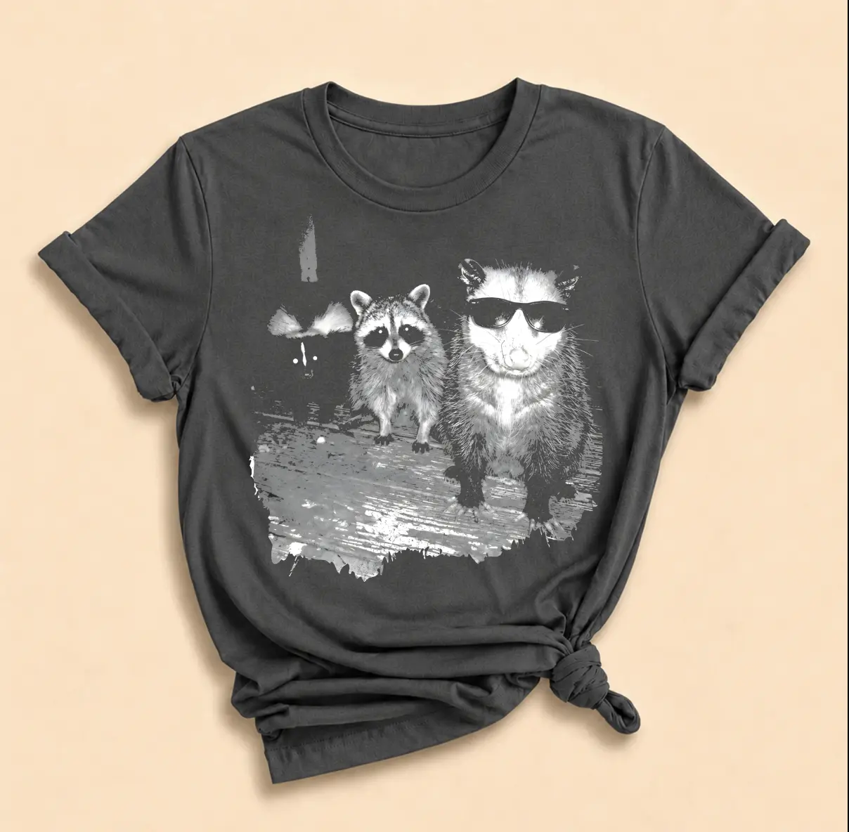 Comfort Colors Vintage Support Local Street Cats Unisex Shirt, Funny Raccoon Skunk Possum T-Shirt, Retro Animal Lover Meme Tee, Apparel, Shortsleeve