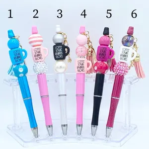 Coffee Scrubs & Rubber Gloves Silicone Beaded Pen Office Supplies Stationary Gift for Nurse Gift