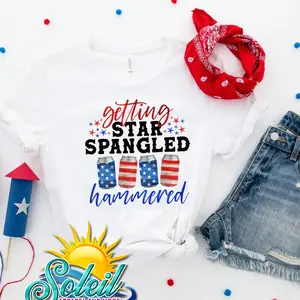 Getting Star Spangled Hammered Funny T Shirt