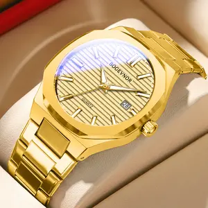 Men's Luminous Calendar Watch Waterproof Scratch-Resistant Business Cool Fashion Quartz  Trending Gift for Boyfriend Birthday Party Gift Daily Wear Cool Accessory