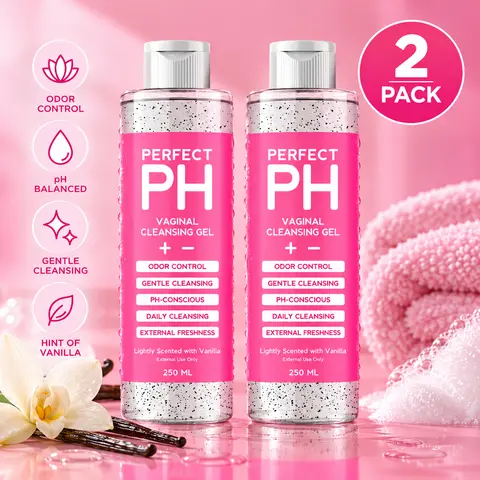 CBB by C.B.B. LLC Daily Intimate Wash Double Pack - Sensitive, Hydrating, Vanilla Scent, Odor Control, Natural Cleansing, Degradable, Ammonia-Free, 2x250mL Gentle Cleanser (2 Count)