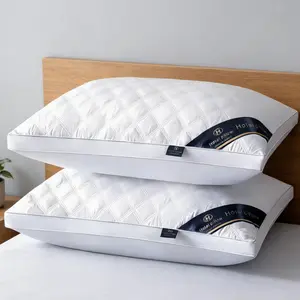 3-Line Grid Pillow Breathable Sleep Support Neck Pain Relief